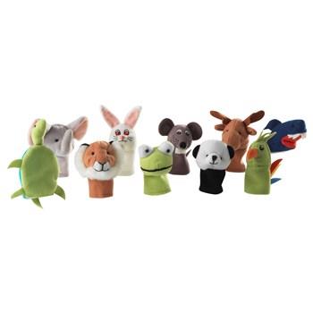 مجموعه عروسک انگشتی ایکیا مدل TITTA DJUR - بسته 10 عددی Ikea TITTA DJUR Finger Dolls - Pack Of 10